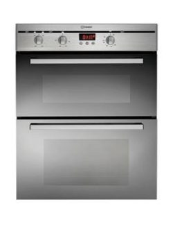 Indesit Fimu23Ixs Built-Under Double Electric Oven - Stainless Steel
